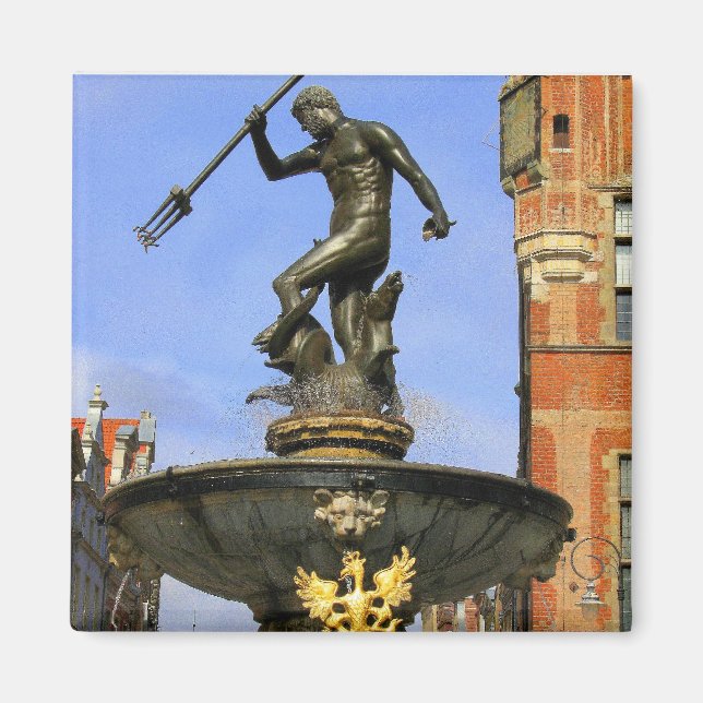 Neptune Statue Magnet (Front)