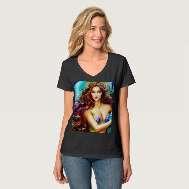Neptune's Daughter Fantasy Art  T-Shirt (Front Full)