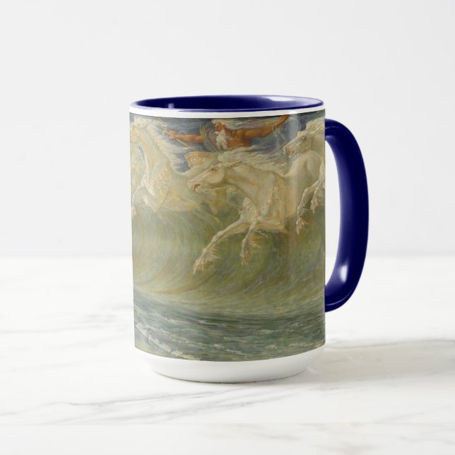 Neptune's Horses by Walter Crane Mug (Front Right)