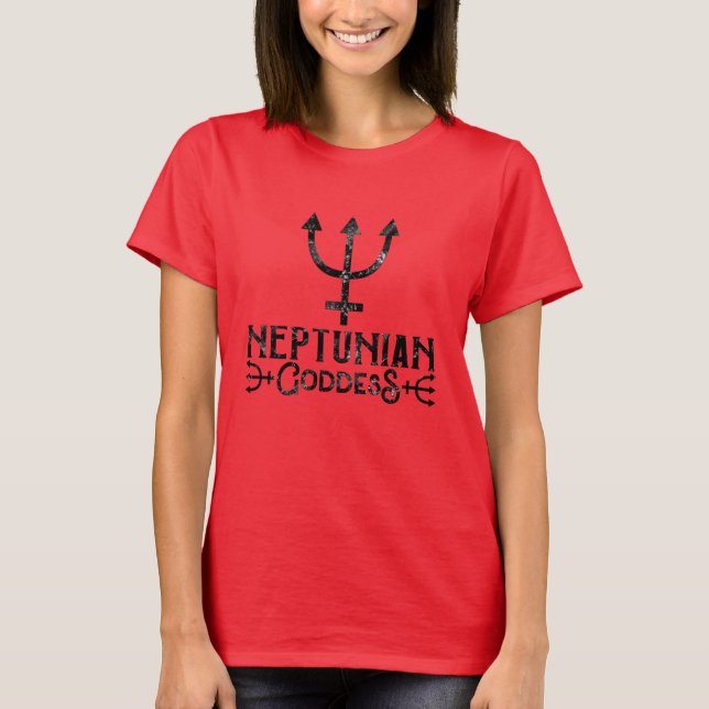 Neptunian Goddess Astrology Neptune Pisces T-Shirt (Front)
