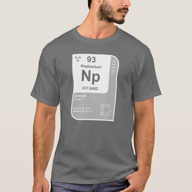 Neptunium (Np) T-Shirt (Front)