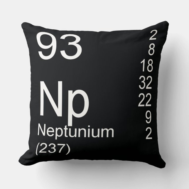 Neptunium Throw Pillow (Front)