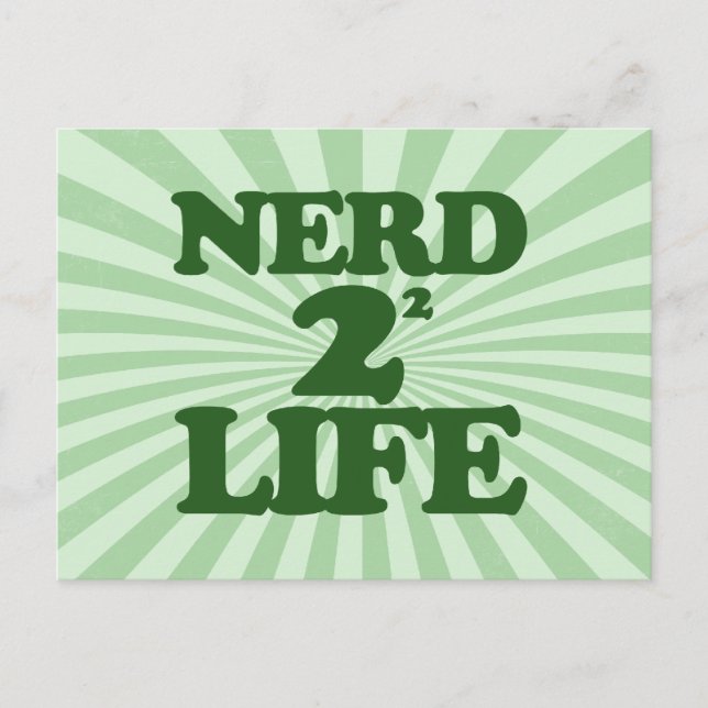 Nerd 4 Life Postcard (Front)