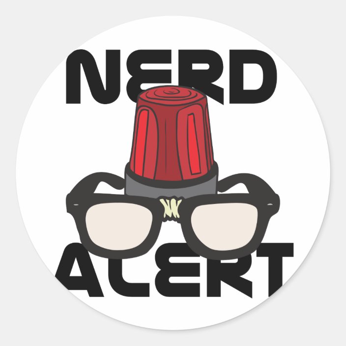 Nerd Alert! Classic Round Sticker