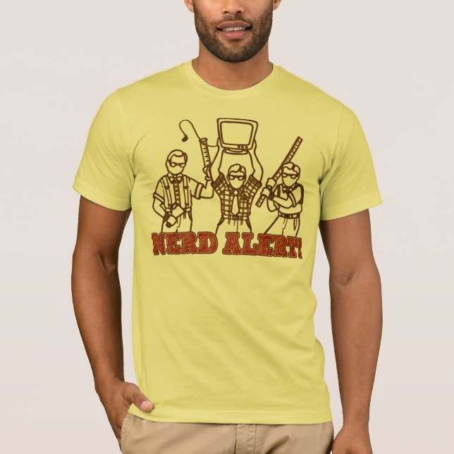 NERD ALERT!!! (weapons) T-Shirt (Front)