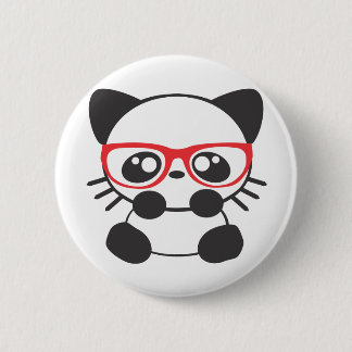 Nerd Cat Pinback Button