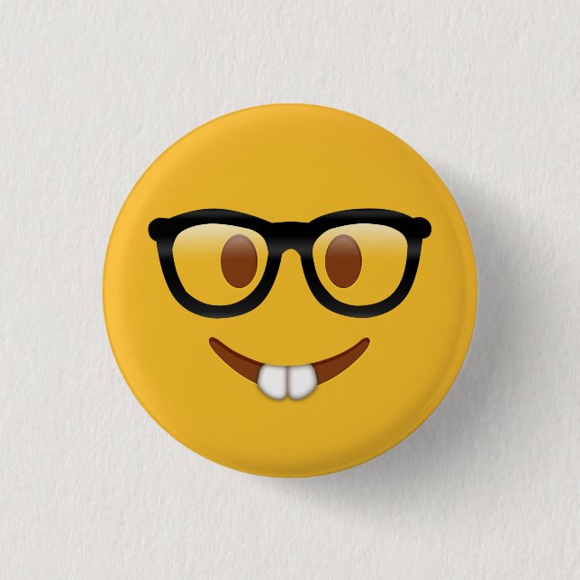 Nerd Emoji Button (Front)