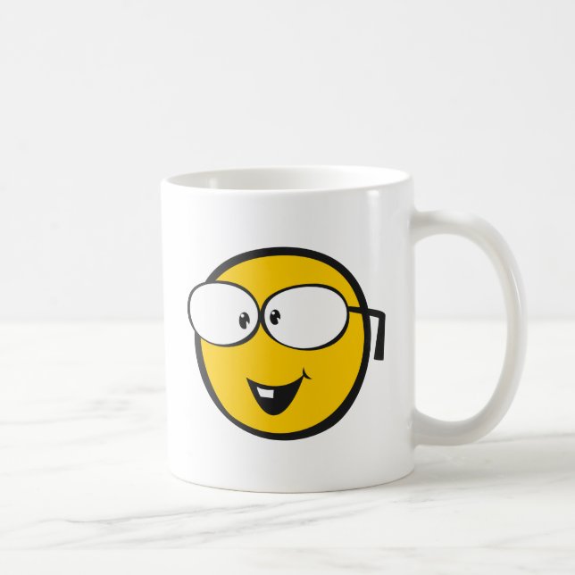 Nerd Emoji Coffee Mug (Right)