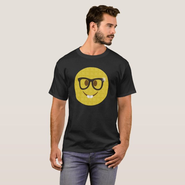 Nerd Emoji Party Shirt - Funny Nerdy Emoji (Front Full)