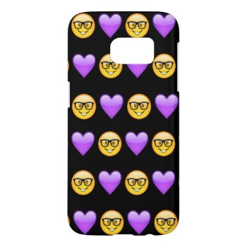 Nerd Emoji Samsung Galaxy S7 Phone Case by BryBry07 at Zazzle