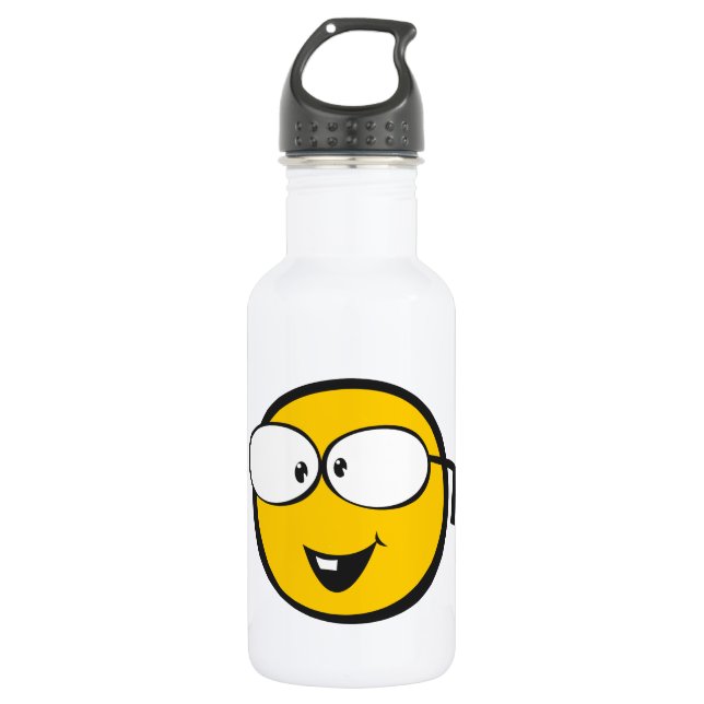 Nerd Emoji Water Bottle (Front)