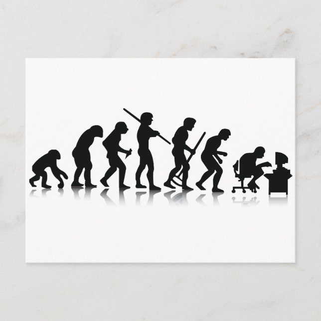 Nerd Evolution Postcard (Front)