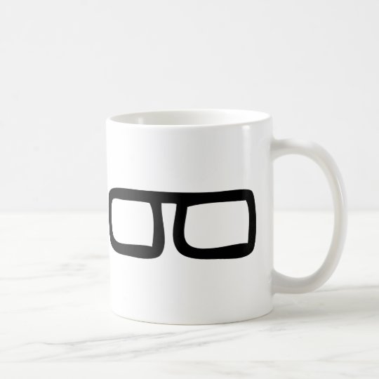 nerd eyeglasses coffee mug
