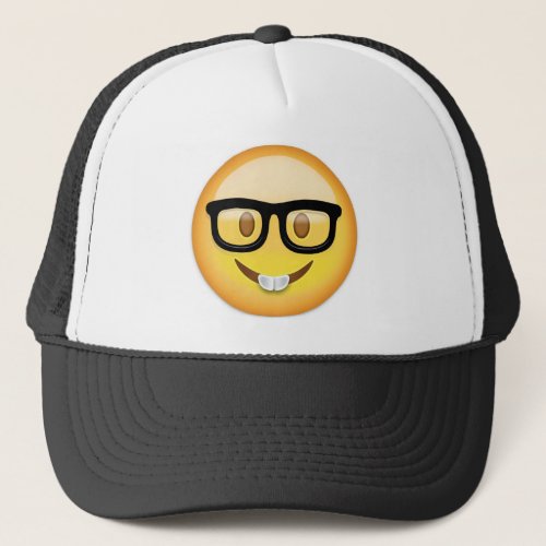 Nerd Face Emoji Trucker Hat