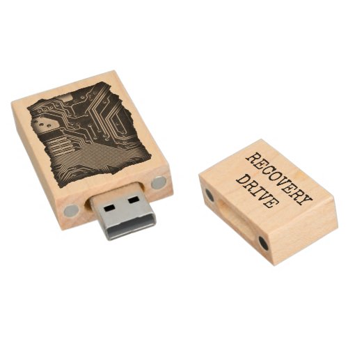 Nerd Files Wood Flash Drive