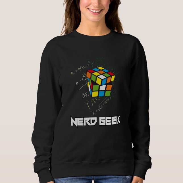 Nerd Geek Math Computer Science Funny Gift Idea Sweatshirt (Front)