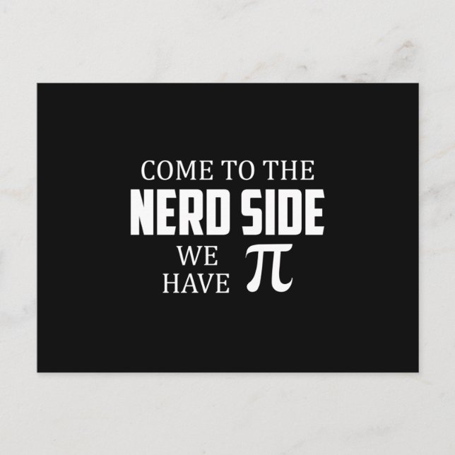 Nerd Geek Math Science Computer Funny Gift Idea Postcard (Front)