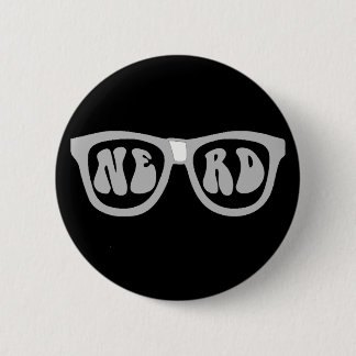 Nerd Glasses Pinback Button