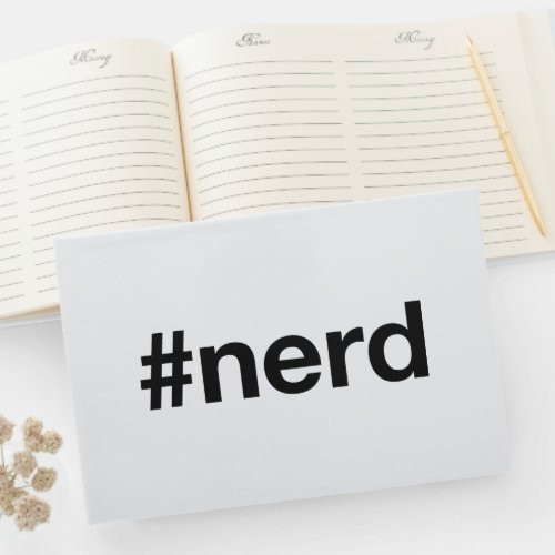 NERD Hashtag Guest Book