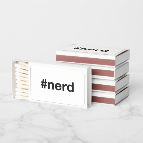 NERD Hashtag Matchboxes