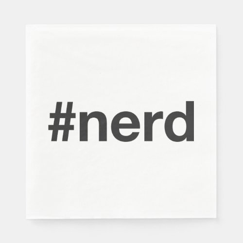 NERD Hashtag Napkins