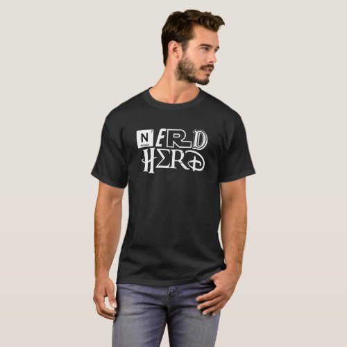 Nerd Herd _ Compilation White Text T_Shirt