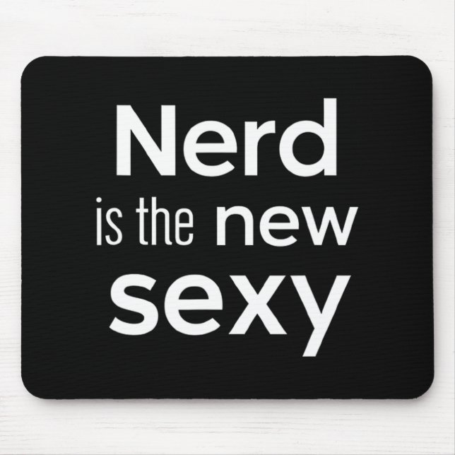 Nerd Is The New Y Gamers Software Engineers Origin Mouse Pad (Front)