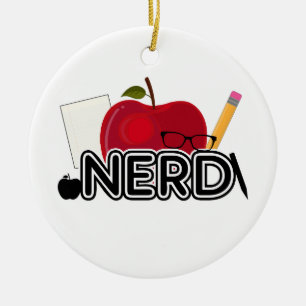 Nerd - Logo Ceramic Ornament