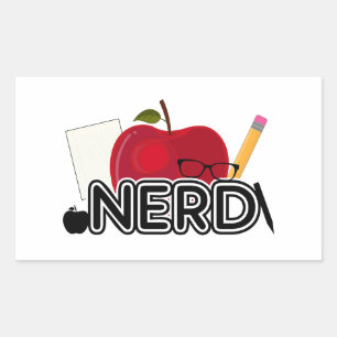 Nerd - Logo Rectangular Sticker