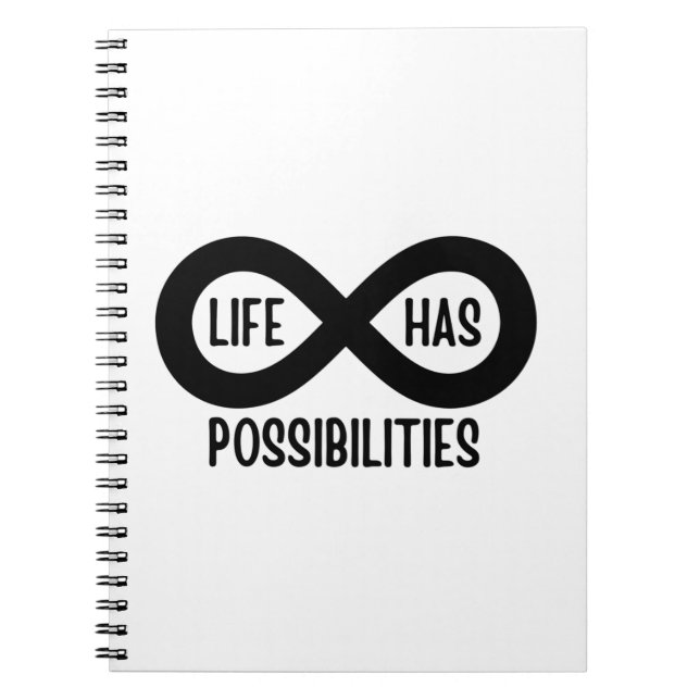 Nerd Mathematics Life Has Possibilities Notebook (Front)