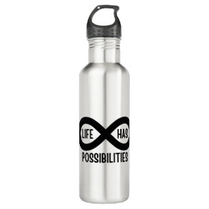 Nerd Mathematics Life Has Possibilities Stainless Steel Water Bottle