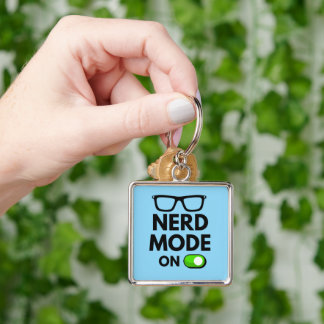 Nerd Mode On design Keychain