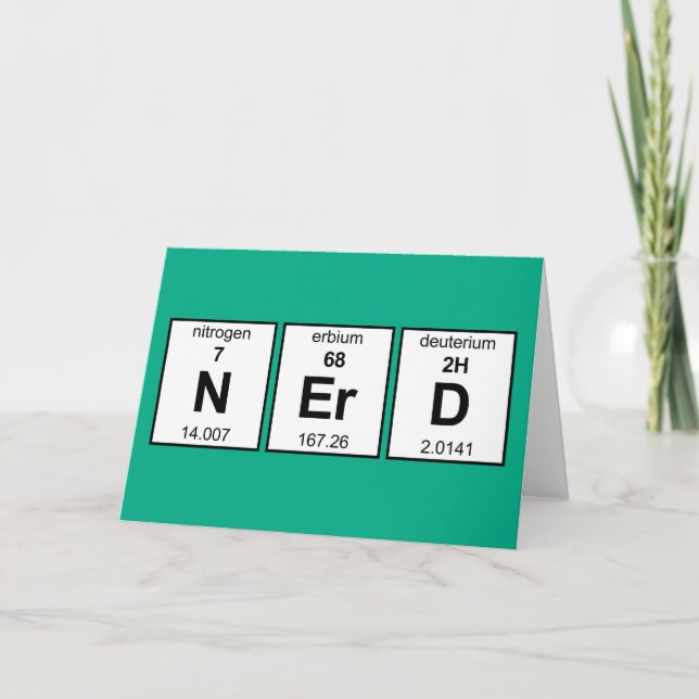 NErD Periodic Table Card (Front)