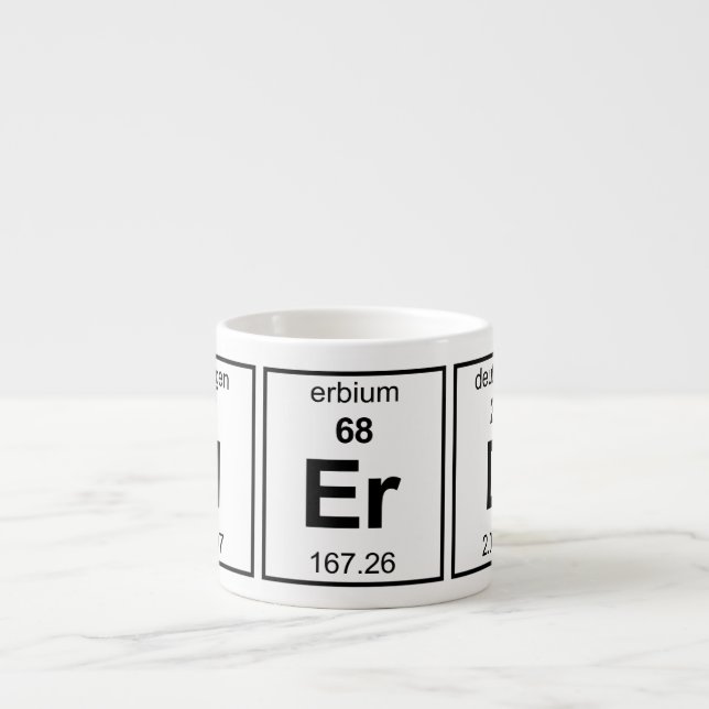 NErD Periodic Table Espresso Cup (Front)