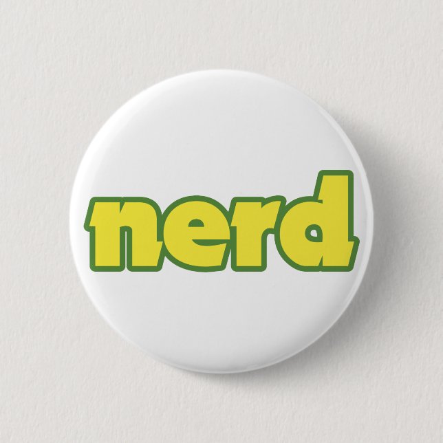 Nerd Pinback Button (Front)