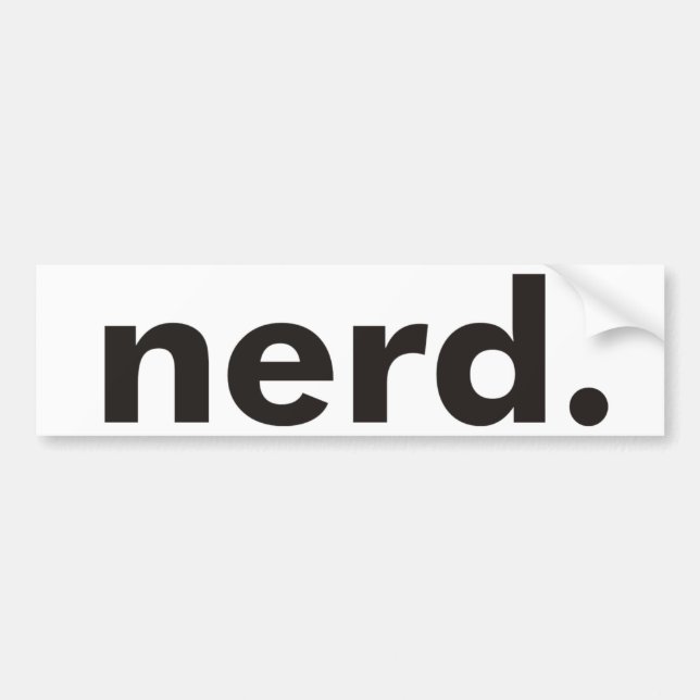 Nerd Products & Designs! Bumper Sticker (Front)