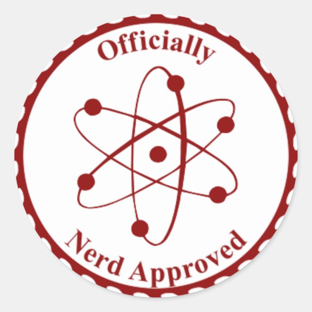 Nerd Seal of Approval Sticker (Front)