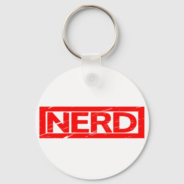 Nerd Stamp Keychain (Front)