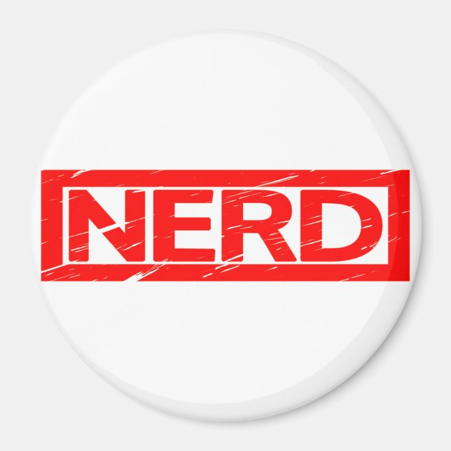 Nerd Stamp Magnet (Front)