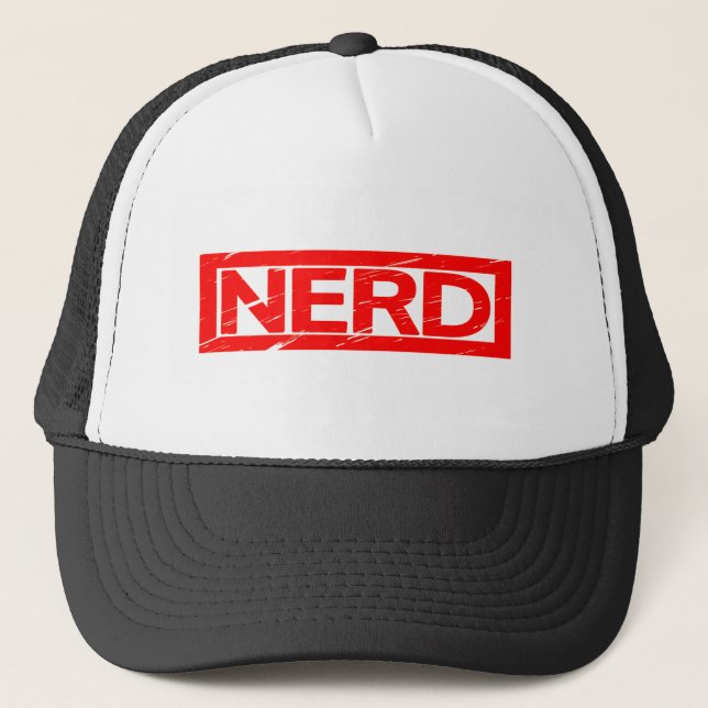 Nerd Stamp Trucker Hat (Front)