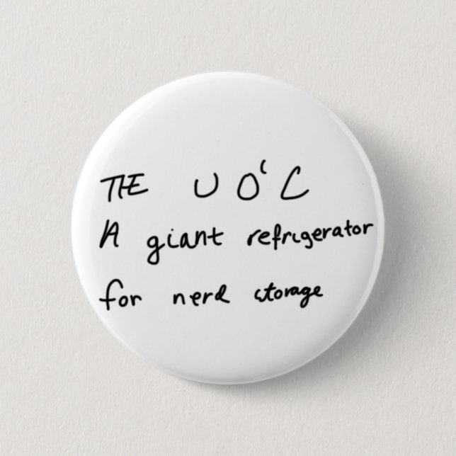 Nerd storage pinback button (Front)