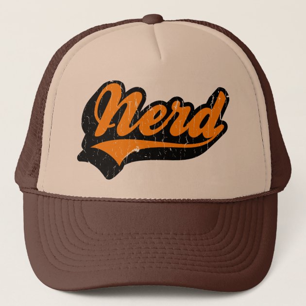 nerd trucker cap