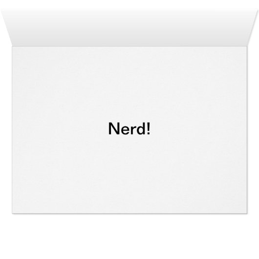 Nerd Uniform Cards (Inside Horizontal (Bottom))