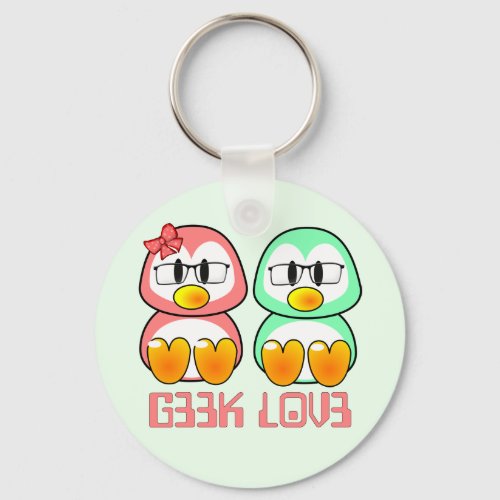 Nerd Valentine Computer Geek Leet Speak Love Keychain