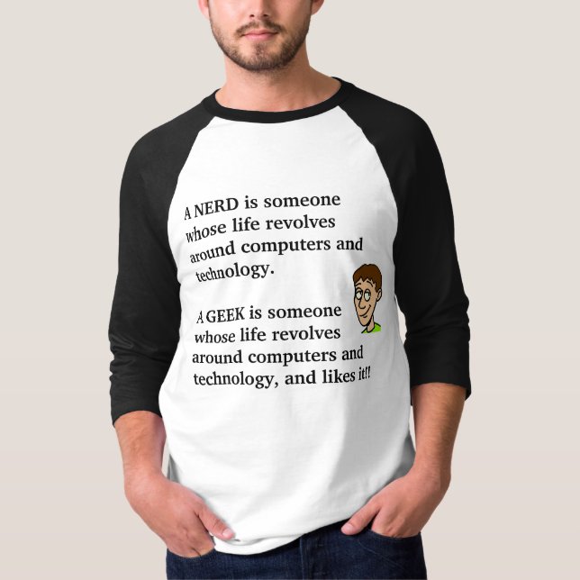 Nerd vs. Geek T-Shirt (Front)