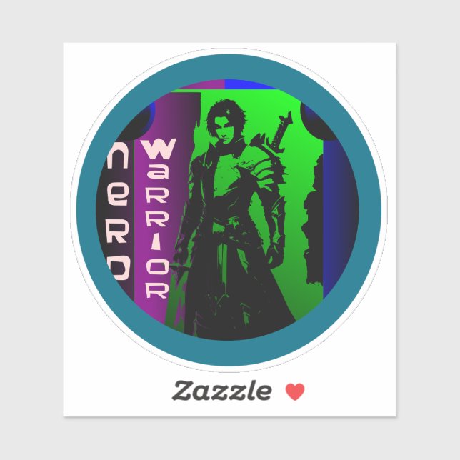 Nerd Warrior Sticker (Sheet)