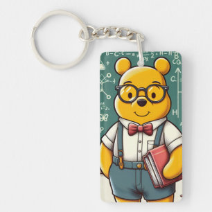 Nerd Winnie the Pooh 1 Keychain