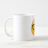 Nerd with Glasses - Emoji Coffee Mug (Left)