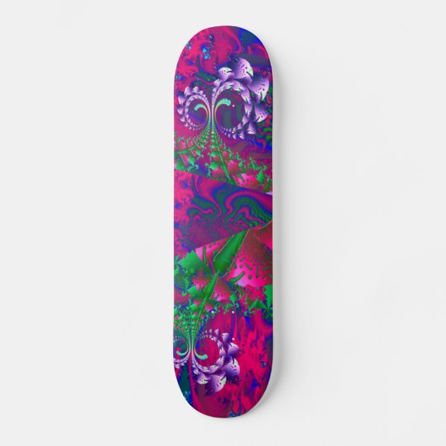 Nerdberries Psychedelic Fractal Skateboard (Front)