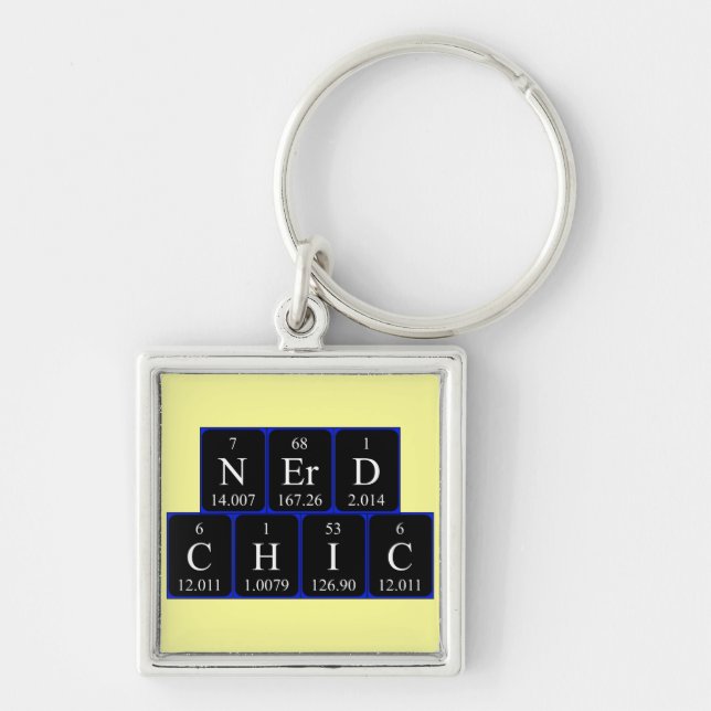 NerdChic periodic table phrase keyring (Front)
